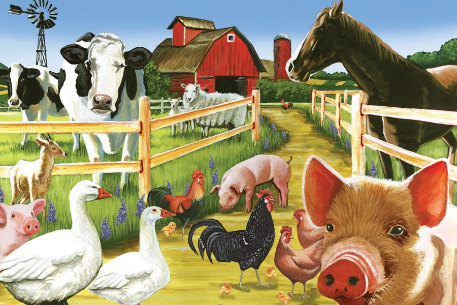 Farmyard Welcome 35PC Tray Puzzle image 0